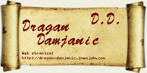 Dragan Damjanić vizit kartica